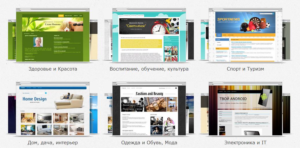 шаблоны выбор шаблона сайта