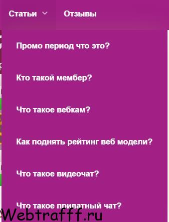 статьи про вебкам заработок в видеочатах для взрослых
