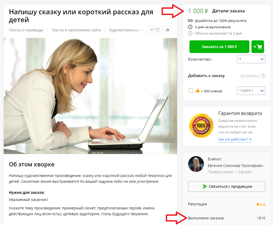 Заработок на написании сказок для детей