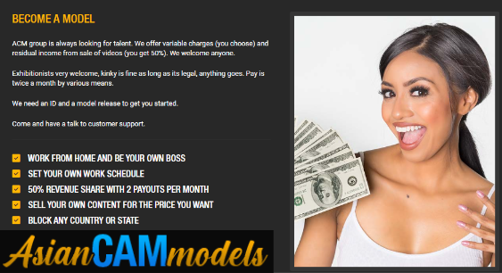 AsianCamModels регистрация моделью