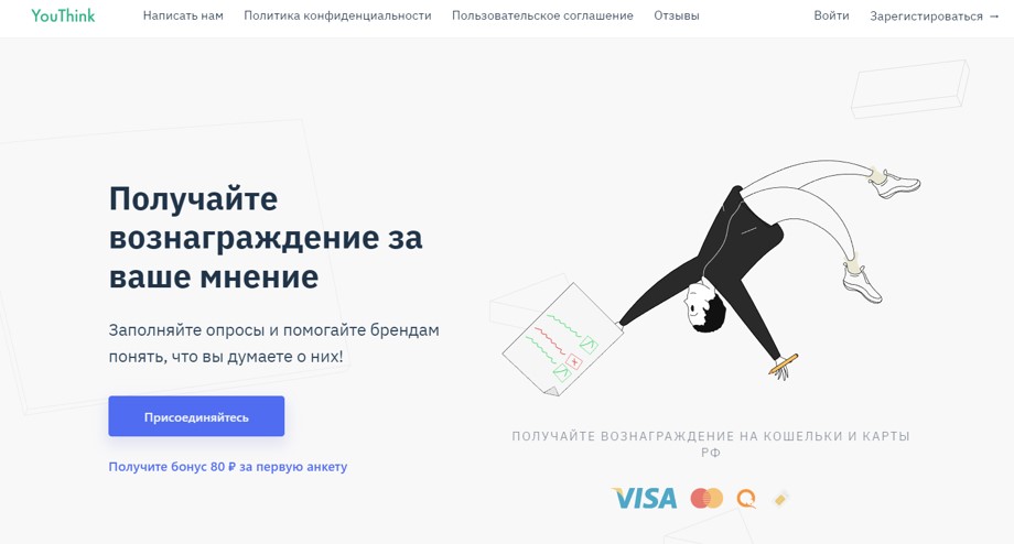 Youthink платные опросы